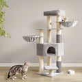 Rascador para gatos | Árbol para Gatos de Alta Resistencia con Múltiples Niveles para Gatos Grandes, Almohadillas Autocalentables, Autogroomers y