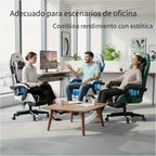 Silla de gaming, silla ergonómica para videojuegos para adultos, silla de ordenador para gamer con reposacabezas, soporte lumbar de masaje, silla de oficina giratoria