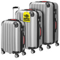 MONZANA® Set de 3 Maletas de Viaje Rígidas M-L-XL 36L 68L 89L Ruedas Giratorias 360° Mango Telescópico Candado Equipaje Cabina
