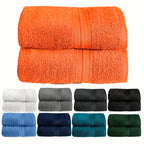 Paquete de 2 Toallas 100% Algodón 550gsm Extra Suaves, Super Absorbentes y Secado Rápido – Paños para Manos, Baño o Invitados 30x50cm, 50x100cm, 70x140cm - 9 Colores Disponibles