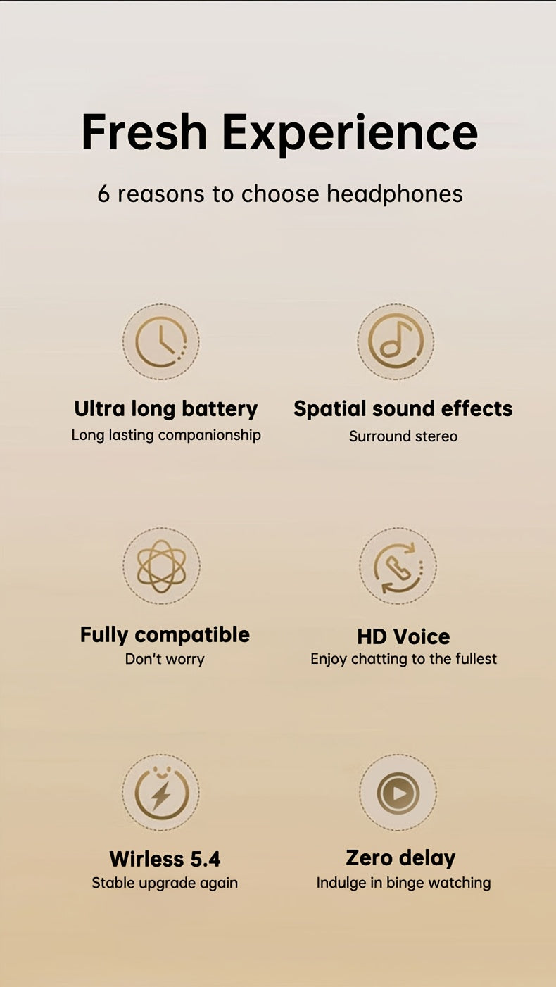 Auriculares Bluetooth | Auriculares inalámbricos Acer OHR548 con cancelación de ruido de mar profundo de 52 dB, diseño intrauditivo, tecnología