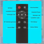 Barra de sonido inalámbrica con subwoofer y control remoto, sistema de cine en casa para TV, altavoces