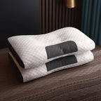 Paquete de 2 almohadas de cama, almohada delgada y suave, relleno de almohada multiusos, transpirable y que absorbe la humedad para dormir, suave y duradera, almohadas cómodas para dormitorio y sala de estar, apta para uso en todas las estaciones
