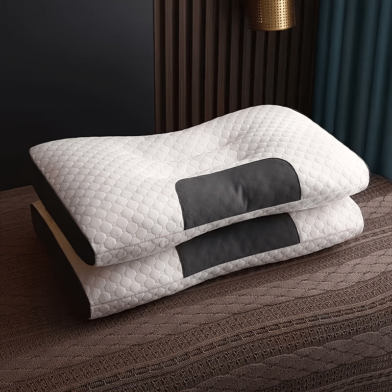 Paquete de 2 almohadas de cama, almohada delgada y suave, relleno de almohada multiusos, transpirable y que absorbe la humedad para dormir, suave y duradera, almohadas cómodas para dormitorio y sala de estar, apta para uso en todas las estaciones