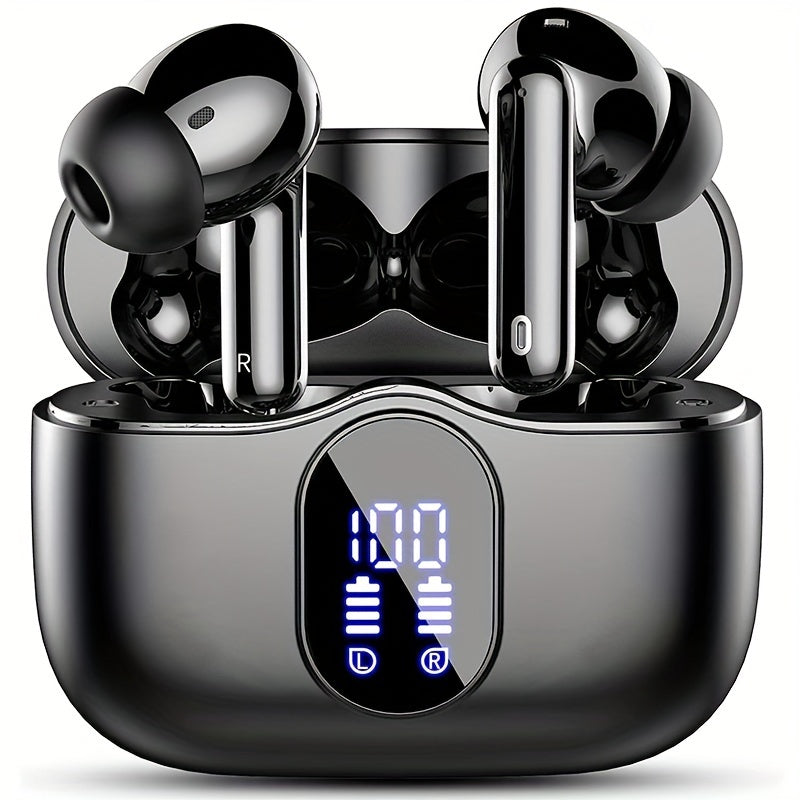 Auriculares Bluetooth | Audífonos Inalámbricos, Auriculares Inalámbricos 5.3 con Sonido Estéreo de Graves, Micrófono con Cancelación de Ruido y