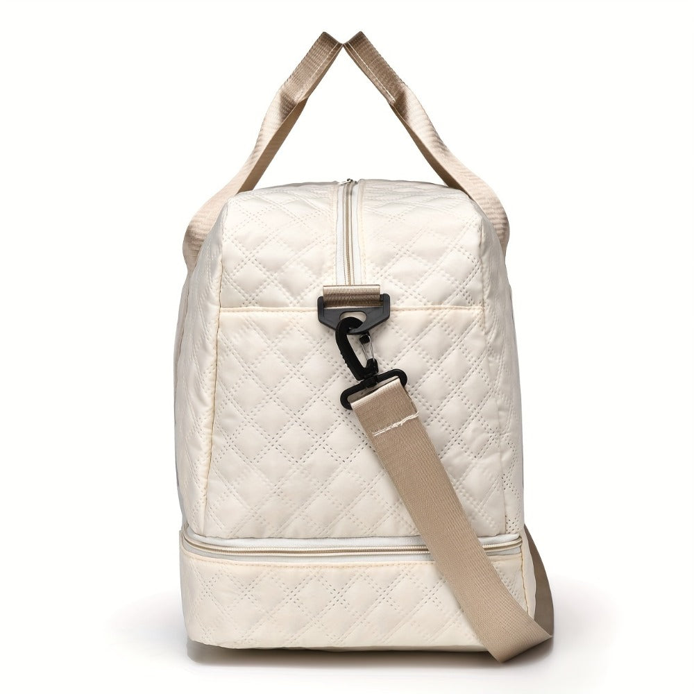 Bolso de Fitness Moda Exterior Corto Bolso de Viaje para Mujer Bolso de Equipaje Plegable de Ocio y Moda de Gran Capacidad para Viajes de Negocios Portátil