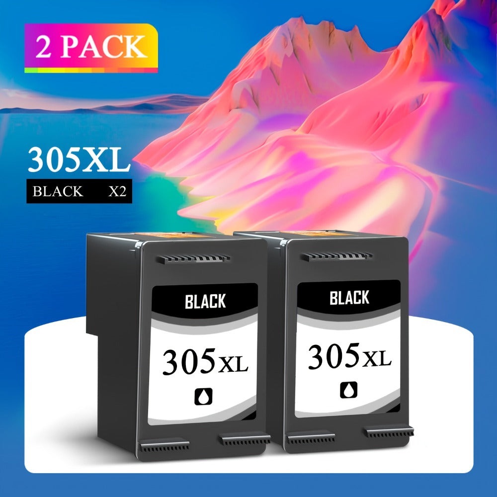 Multipack de cartuchos de tinta 305XL para impresora HP 305XL, color negro, compatibles con HP Deskjet 2800E 2810E 2820E 2821E 2822E 2823E 2800 2810 2820 2821 2822 2823 4220E 4222E 4230E