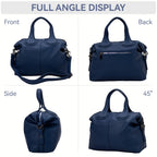 Bolso de Hombro Tote Suave y Cómodo de Color Sólido, Bolso de Uso Diario y Combinable para Mujeres