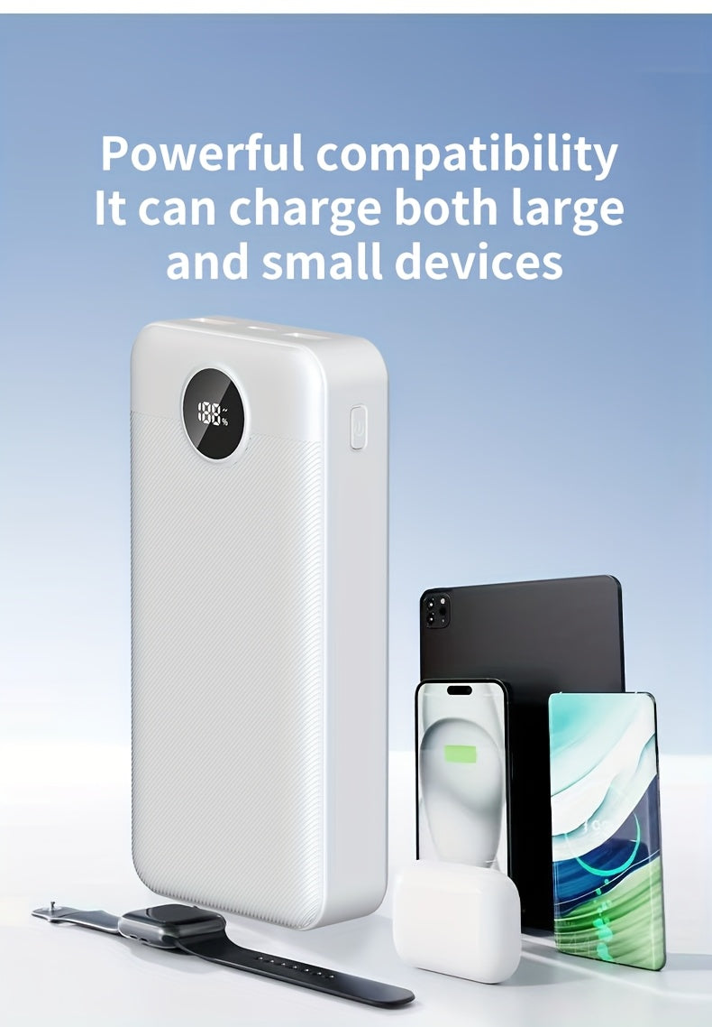 Batería externa | Batería Externa de Gran Capacidad de 50000mAh, Carga Súper Rápida, Interfaz USB/Tipo-C, Entrada/Salida, Pantalla LED de