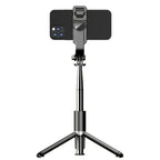 Palo Selfie Retráctil Profesional de 101.6 cm, Trípode de Suelo para Transmisiones en Vivo, con Control Remoto Inalámbrico, Rotación de 360°, Diseño Estable Anti-vibración. Ideal para Vlogs de Viajes y Exteriores para Transmisiones en Vivo. Compatible con
