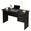 1pc Escritorio de Oficina 120x60cm, Mesa para Computadora con 3 Cajones, Banco de Trabajo Ergonómico, Adecuado para Oficinas, Dormitorios y Estudios