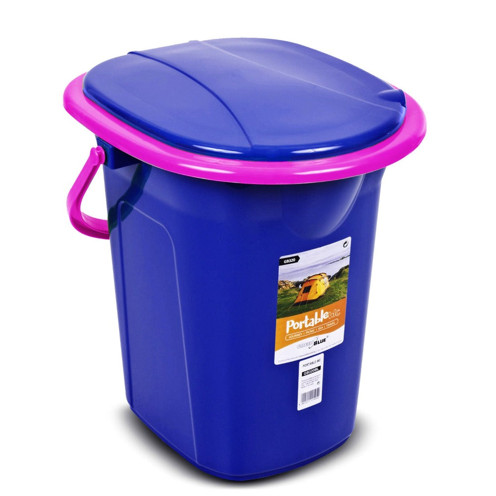 Baño Portátil de Viaje 19L VerdeAzul GB320 para Hasta 120kg