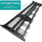 Xilófono de Glockenspiel de 32 notas con soporte ajustable, kit de instrumento de percusión profesional de aluminio con baquetas y estuche de transporte, ideal para principiantes, presentaciones de bandas