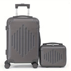 Maletas de Viaje 2 Piezas con Ruedas Giratorias, Ligero y Aprobado para Aerolíneas, Carcasa Dura ABS, Tamaño 12"+20", Set de Equipaje de Mano