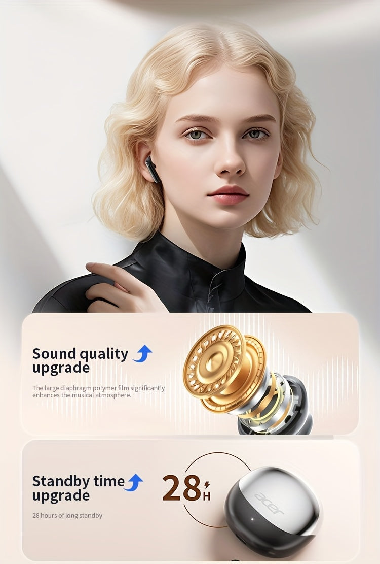 Auriculares Bluetooth Acer TWS in-ear con graves y baja latencia