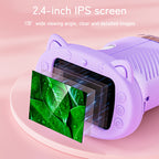 Microscopio Portátil de Bolsillo 1000X para Niños, Pantalla de 6.1 cm, Recargable, Mini Microscopio Digital Educativo, Regalo para Niños y Estudiantes de 3 a 12 Años