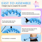 Cinta de fitness inteligente ajustable con bola hueca desmontable, cintas pesadas para pérdida de peso, talla grande 46 pulgadas/117 cm, incluye 24 enlaces desmontables y entrenador de cintura para mujeres. Nudo desmontable para ejercicios en casa, dispon