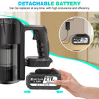 Aspiradora de Mano Inalámbrica 45KPa con Base Autónoma, Limpieza Multisuperficie 6 en 1, Autonomía de 20/60 Min, Ligera 2.72KG,  180° y LED//Aspirador de Pelo, Batería Extraíble - Para Hogar, Pelo de Mascotas, Suelos Duros