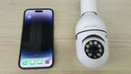 2pcs/4pcs Cámaras de Seguridad con Bombilla Controladas por la App Ease Life - Wifi Inalámbrico Interior Exterior (5Ghz), Vista de 360°, Casquillo E27, FHD 1080P, Visión Nocturna a Todo Color, Detección de Movimiento para la Seguridad del Hogar