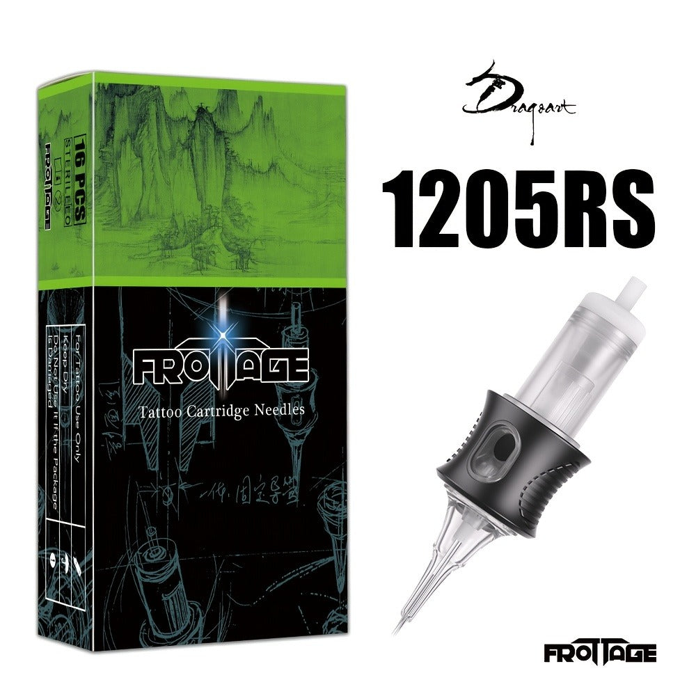 Juego de 16 agujas para tatuaje con agujas integradas, puntas de aguja, ensamblaje estable, ajuste fino, ideal tanto para artistas como para principiantes, cuerpo inodoro para suministros de tatuaje artístico