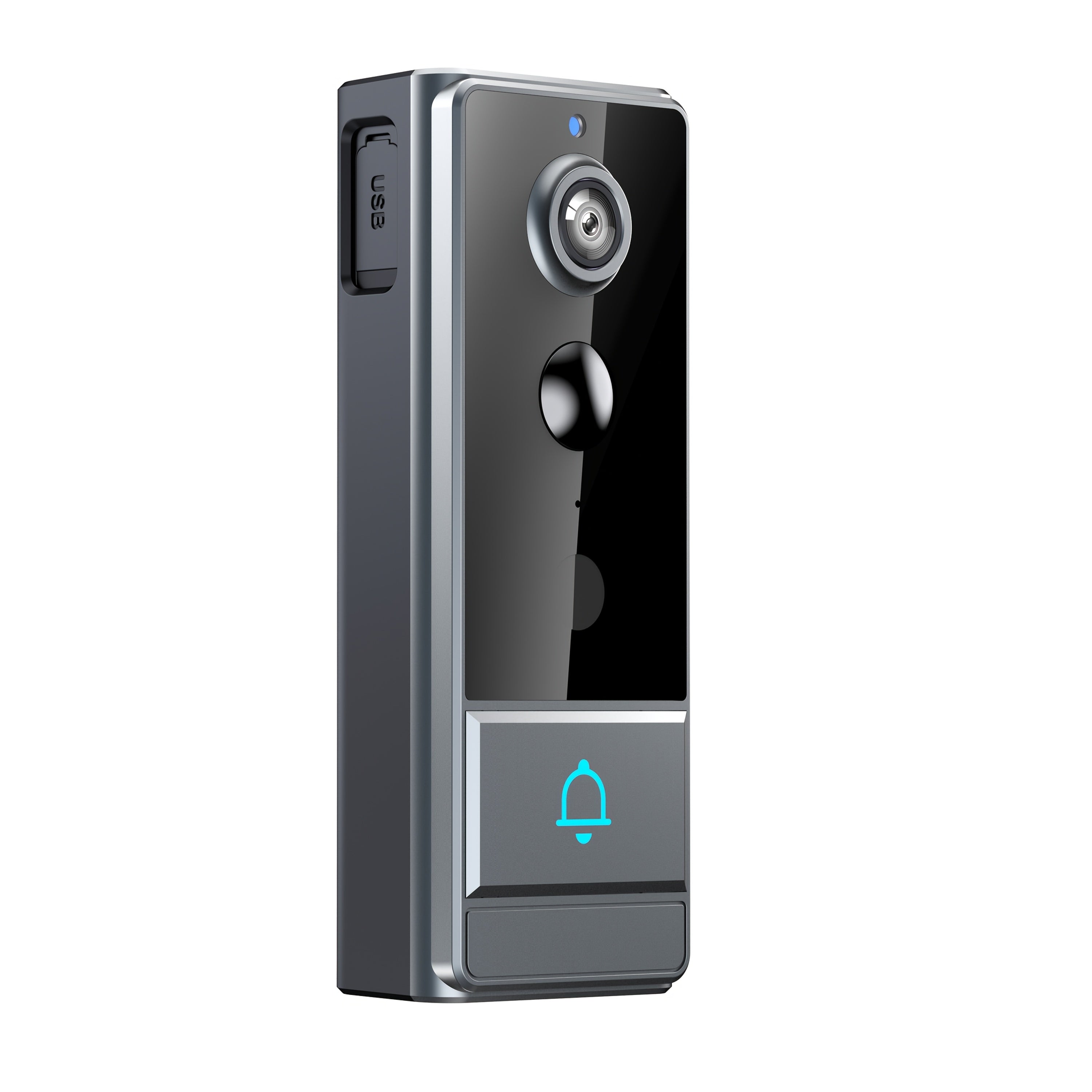 Timbre sin varillas para seguridad del hogar, cámara de seguridad con visión nocturna, 960P HD, detección de movimiento PIR, batería recargable de 2600mAh - Fácil de montar y controlado por aplicación, cámara de seguridad inalámbrica para el hogar, timbre