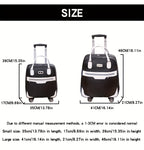 Maleta de Viaje Plegable de Gran Capacidad, Bolso de Viaje para Exteriores, Maleta con Ruedas, Bolso Unisex con 4 Ruedas Univer y Asa Retráctil, Maleta Ligera, Robusta y Duradera