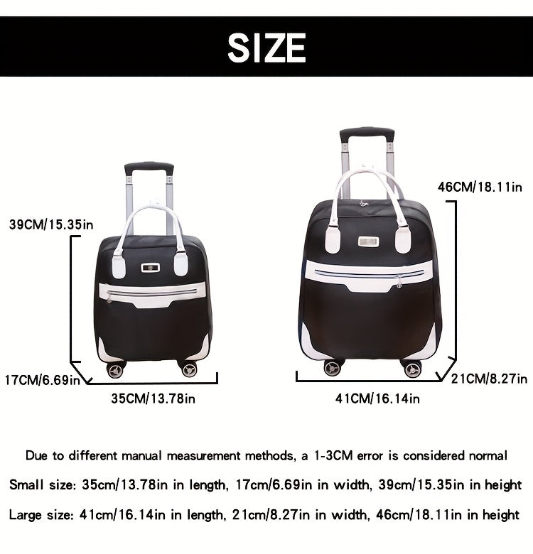 Maleta de Viaje Plegable de Gran Capacidad, Bolso de Viaje para Exteriores, Maleta con Ruedas, Bolso Unisex con 4 Ruedas Univer y Asa Retráctil, Maleta Ligera, Robusta y Duradera