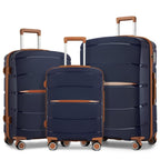1/3 piezas de 20 pulgadas, 24 pulgadas y 28 pulgadas, maleta KONO, carrito, estuche de viaje - polipropileno, ligero, carcasa dura, 4 ruedas giratorias dobles y cerradura TSA