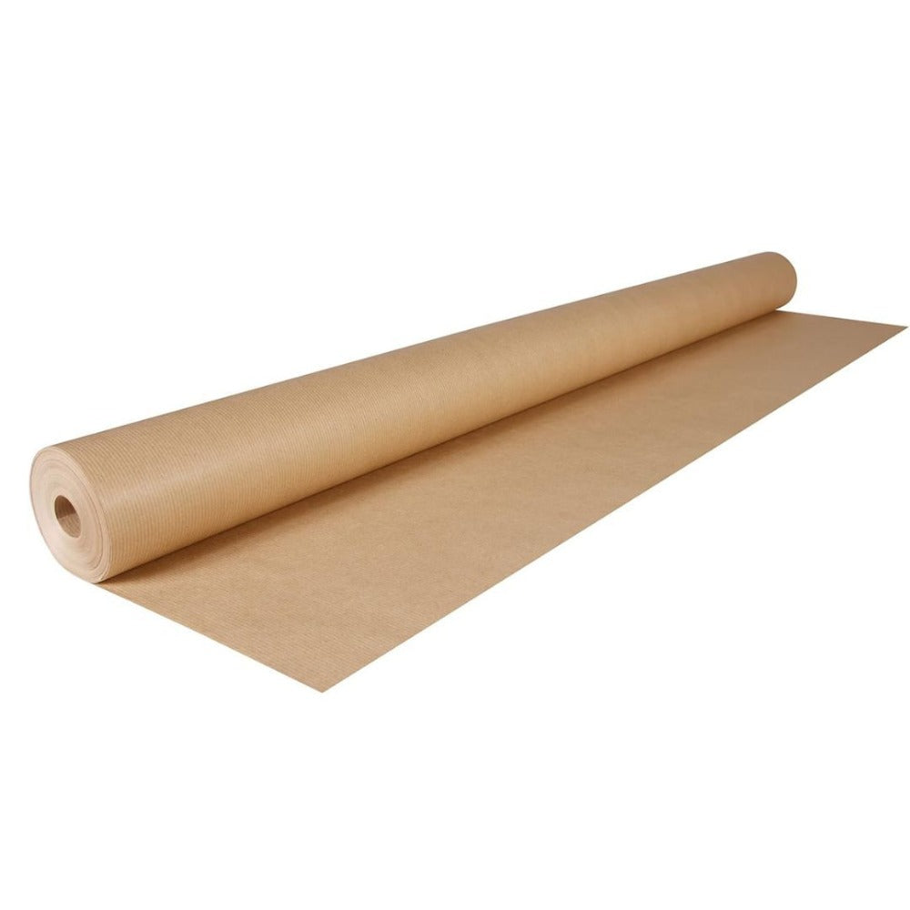 1 Rollo de papel kraft marrón 60 cm × 15 m – Papel en bobina multiuso para embalaje, envolver regalos, patronaje, manualidades, artesanía, decoración e industria