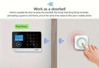 Sistema de alarma PGST para seguridad del hogar, kit de alarma DIY WiFi+GSM 2G con alerta por aplicación de teléfono, sensor de puerta/ventana, control remoto, compatible con Alexa y Google para casa, apartamento