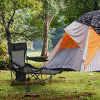 1pieza Silla de exterior para muebles de jardín para camping senderismo suministros de ocio al aire libre multifuncional modular 4-en-1 silla plegable de camping pesca asiento de banco de doble propósito (reposapiés extraíble/Ajuste de respaldo de cuatro