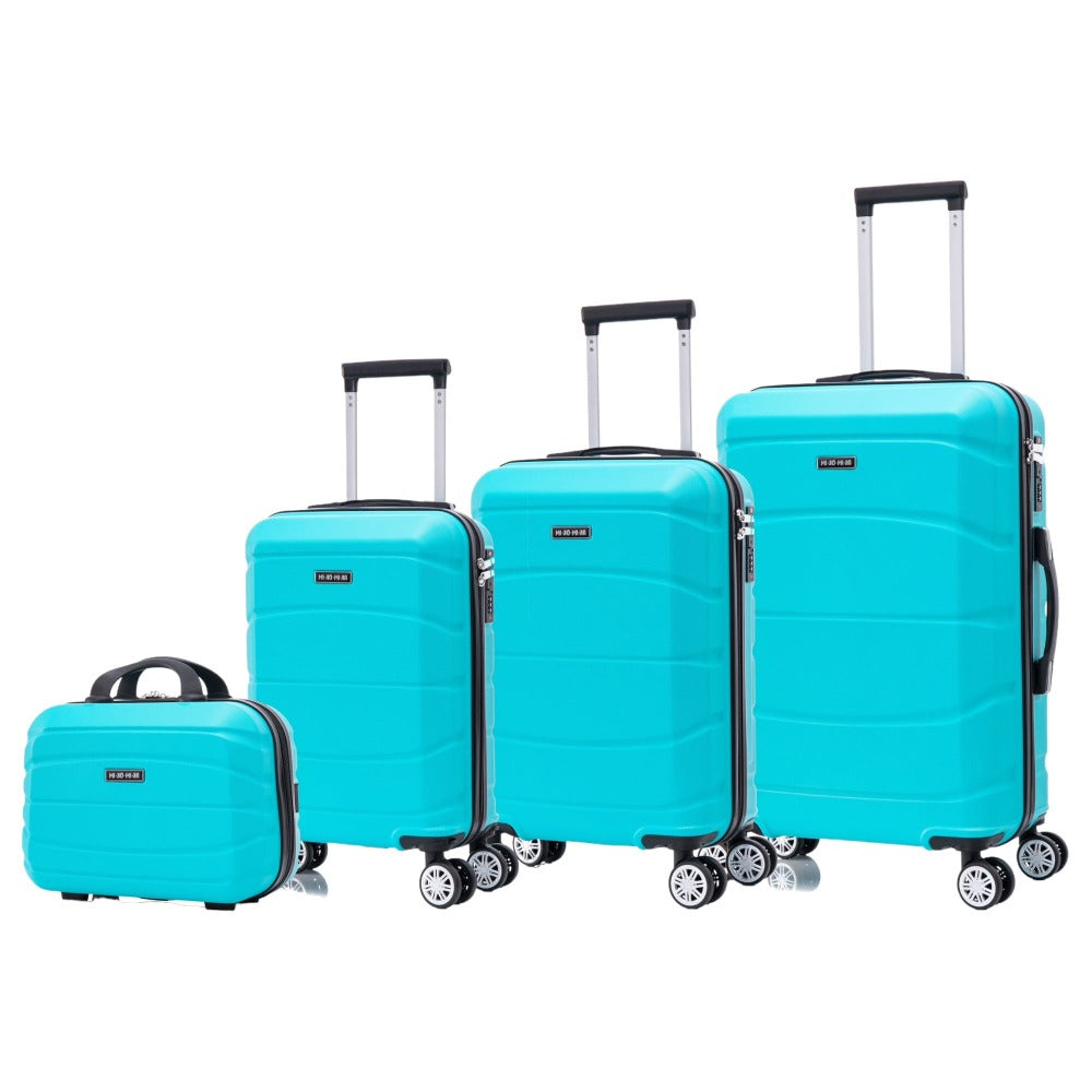 Conjunto de Maletas de Viaje Elegantes: Carcasa Ligera de Abs, Cerradura Numérica, 4 Ruedas Giratorias 360, Asa Telescpica de Aluminio Alloy Juego de Maletas Set Trolley Maleta Cabina ( 8002 NEW)