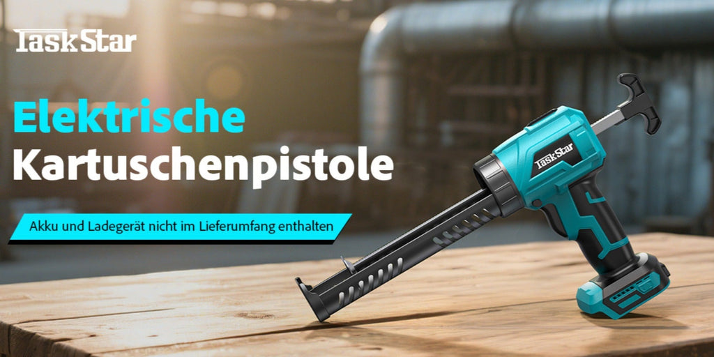 Pistola de cartuchos eléctrica compatible con batería Makita de 18V, para decoración del hogar con 4 velocidades ajustables, jeringa de silicona profesional para batería para cartuchos de 300ml (sin batería)
