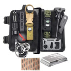 12 en 1 Kit de Equipo para Exteriores, Esenciales de Camping, Nueva Herramienta Multiusos Portátil, para Supervivencia, Camping, Regalos para Hombres