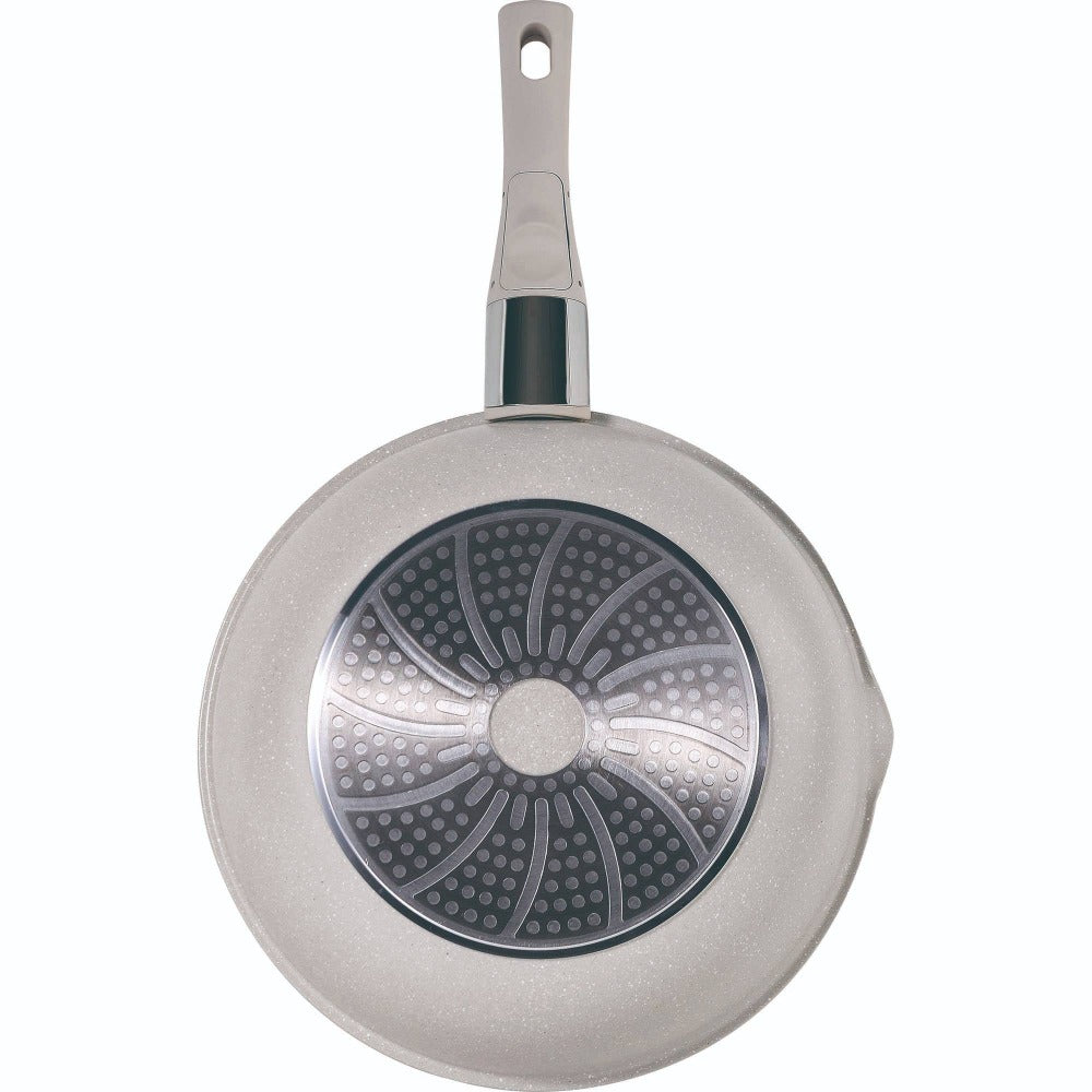 Bergner Click&Cook Batería de cocina 10 Pzs Mango extraíble, 3 Sartenes, 2 Cazos, Tapas y Utensilios Aluminio revestimiento antiadherente