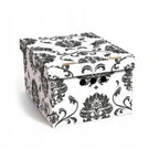 Caja de almacenamiento decorativa de cartón, 1 pieza, con estampado, para ropa, artículos pequeños, documentos, ideal para hogar, oficina o armario, dimensiones: 35x26.3x18.6 cm
