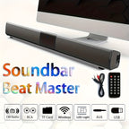 Barra de sonido inalámbrica 2 en 1 para TV PC y cine en casa | diseño funcional