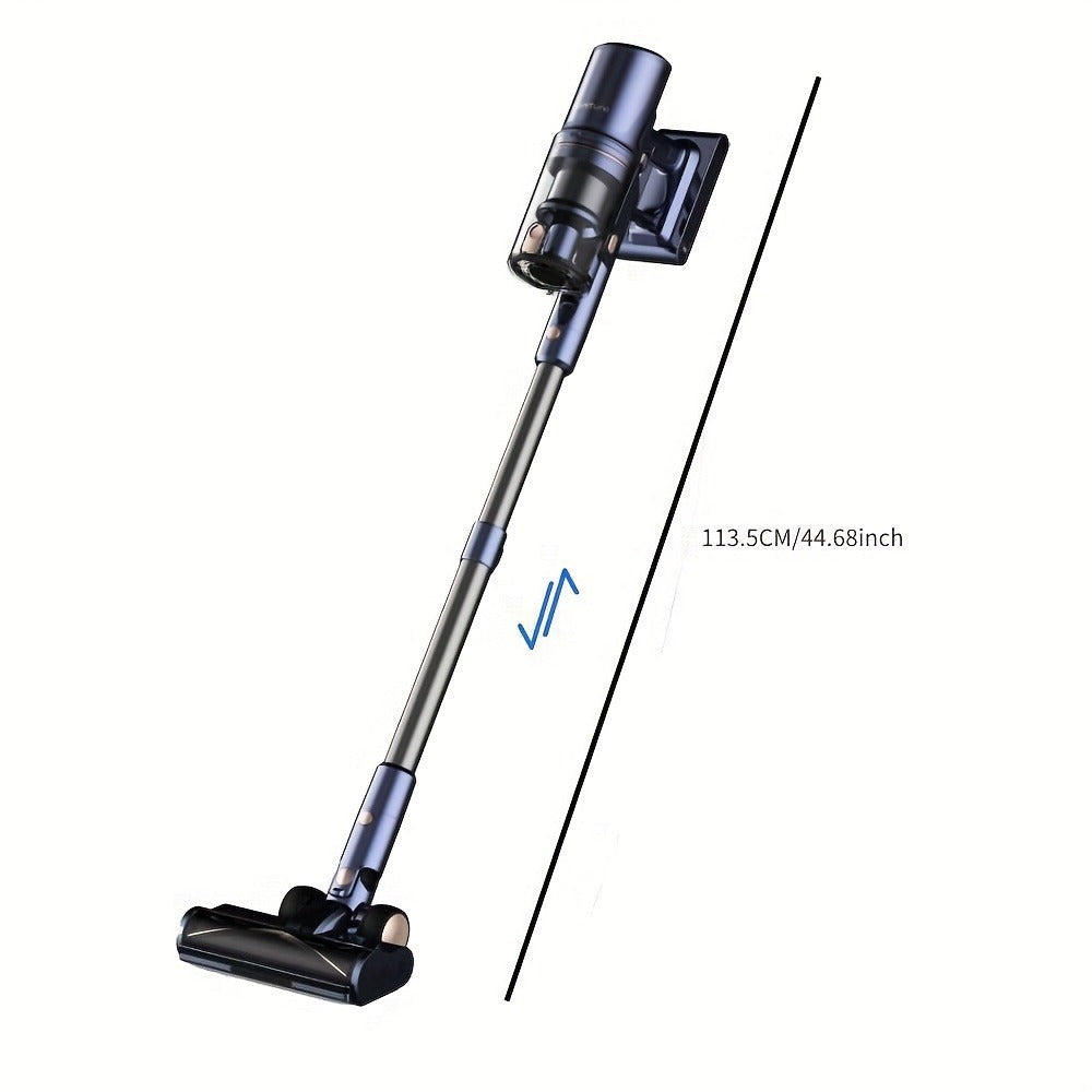 Laresar V11 Aspiradora Inalámbrica 650W/46Kpa 90Mins de Autonomía Aspiradoras de Mano con Base de Carga, Aspiradora Autónoma con Pantalla Táctil, Aspiradora 6 en 1 para Alfombras, Pisos Duros y Pelo de Mascotas