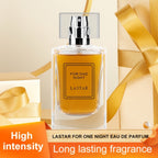 Perfume amaderado para hombre de 50 ml, cedro y pachulí, color ámbar, frasco de cristal exquisito, perfume de larga duración, para realzar el ambiente, adecuado para citas y fiestas, un regalo de festividades para tu novio