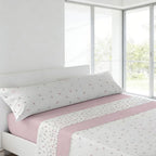 Juego de ropa de cama (Sábana ajustable, Cubrecama, Funda de almohada) | Juego de sábanas estampadas de 3 piezas | Primavera/Verano | Múltiples estilos | Tejido suave | 180cm - Múltiples tamaños disponibles