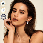 Caja de Regalo YAMI, Pendientes de Perlas de Agua Dulce para Mujer, Pendientes de Perlas de Agua Dulce, Blanco/Morado/, Pendientes de Plata Esterlina 925 Hipoalergénicos, Adecuados para Regalos de Joyería para Mujer en Cualquier Ocasión, Regalos de Cumple