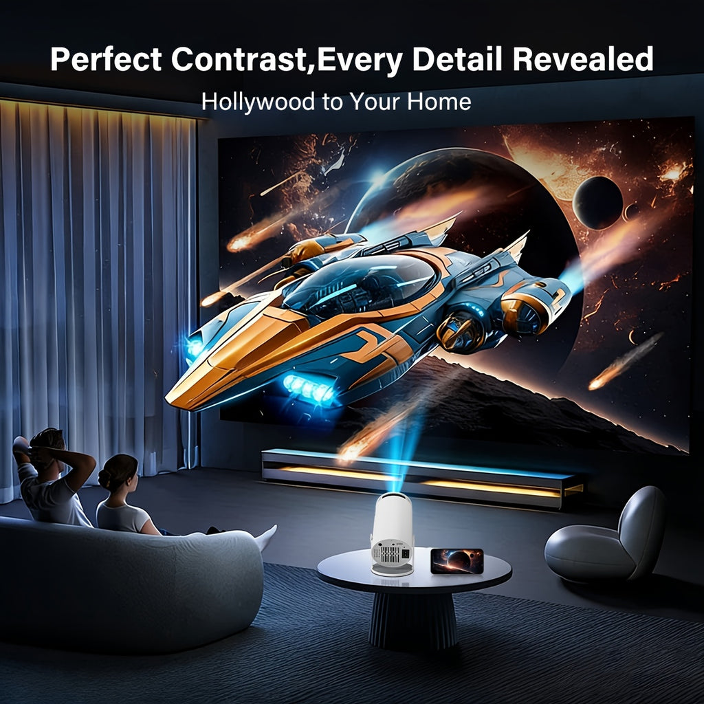 Proyector | Proyector Mini K10 Pro Compatible con Smartphones/Tabletas/Portátiles Android, Proyector Portátil con WIFI 6, Soporte 4K y Resolución