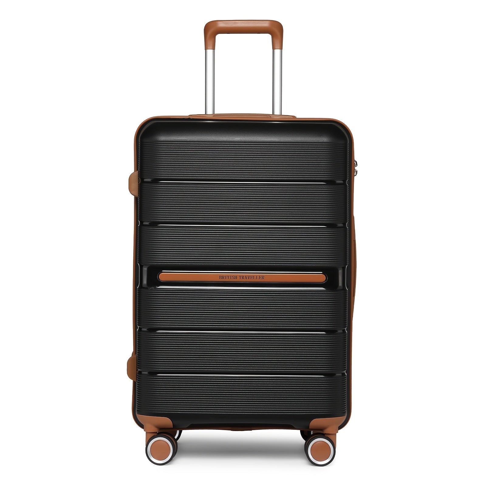 Maleta de Cabina Ligera de Polipropileno de 20/24/28 Pulgadas con Cerradura TSA, Ruedas Giratorias de 4 Ruedas, Adecuada para Viajes Aéreos y Equipaje de Avión