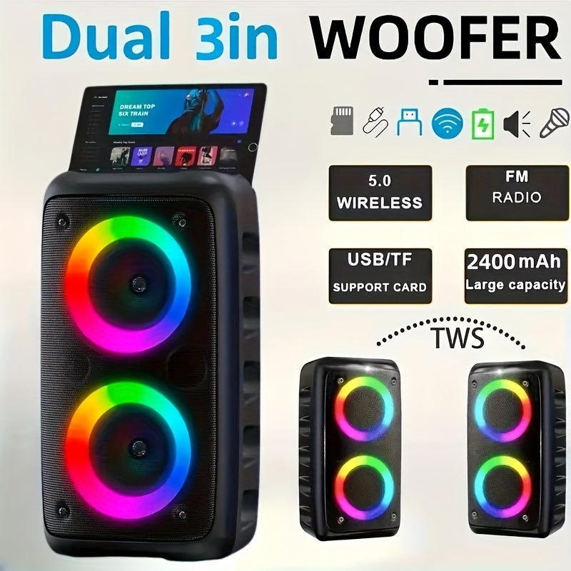 Altavoz Bluetooth para música en casa y al aire libre | 2400mAh