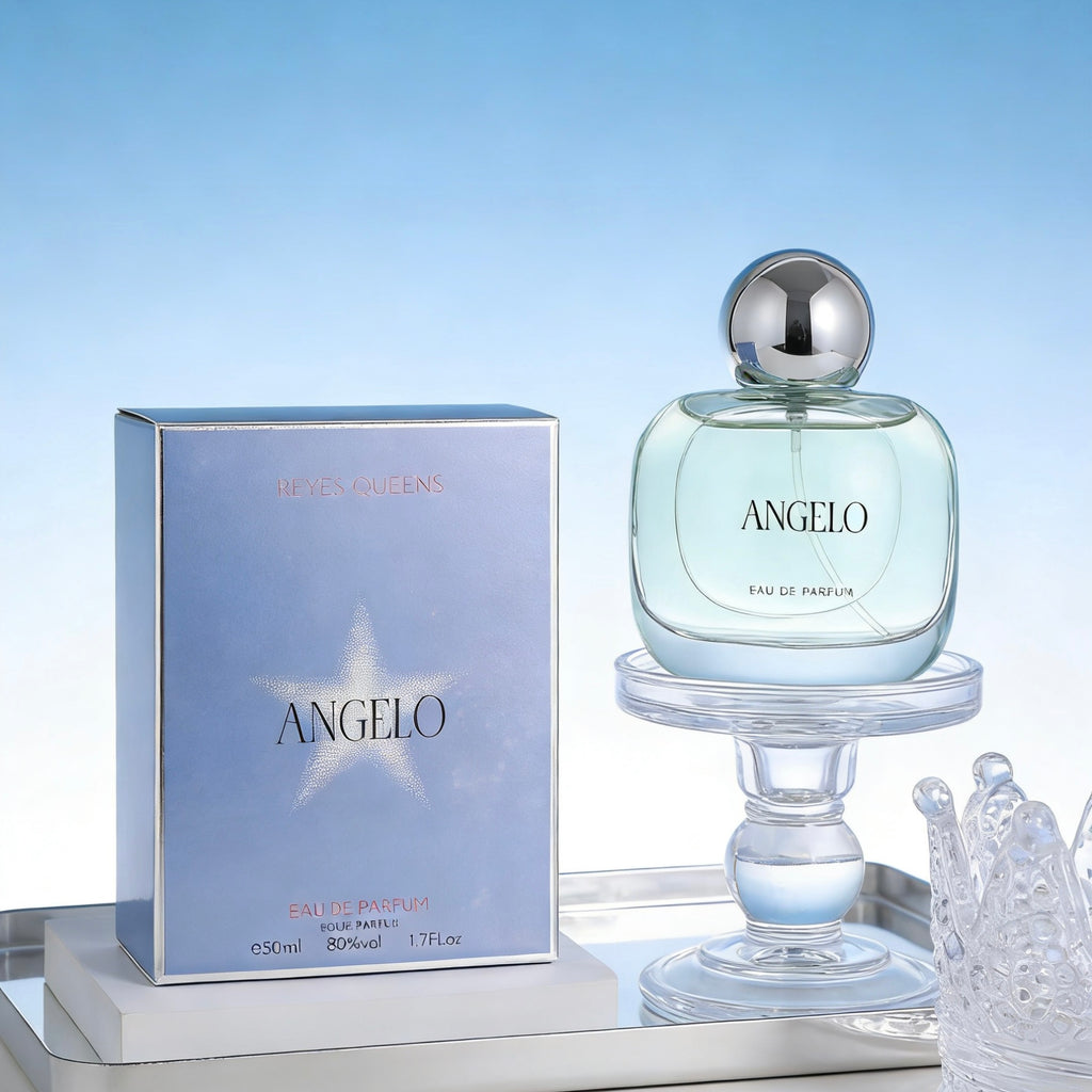 Perfume Angelo Mujer - Eau de Parfum | Duración Extrema | Huele a Azúcar, Elegancia y Luz 【Fragancia de Ensueño】 Notas de Praliné, Vainilla y Pachulí | Esencia Fresca y Alegre para Mujer | ¡Regalo Perfecto!