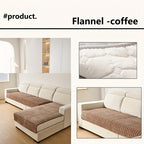 2 Piezas de Fundas Elegantes para Sofá Acolchadas en Franela - Protectores Muebles Suaves y Duraderos, Para Todo Clima, Amigables con las Mascotas, Lavable a Máquina para Sala, Dormitorio u Oficina | Textura Acolchada | Tapicería suave