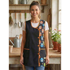 Mandilón de Cocina para Mujer Estampado Patrón Aleatorio Cómodo y Resistente