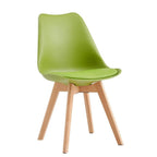 Sillas de comedor MCC Direct en juego de 4 piezas, sillas de cocina, sillas de oficina, silla de concha de diseño, "Eva" disponible en 7 colores de moda