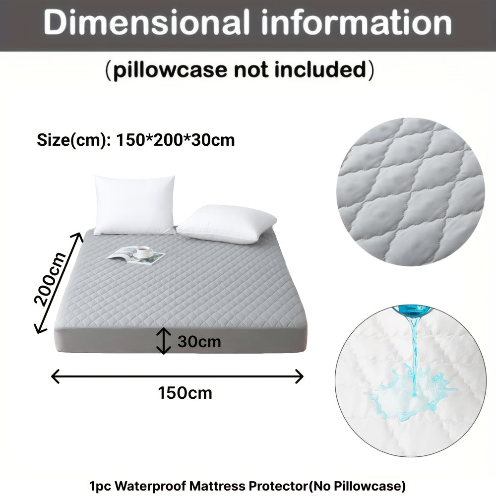 1pc Protector de Colchón Acolchado y Engrosado Impermeable - Funda de Colchón Ultra Suave y Cómoda, Adecuada para Dormitorios, Residencias, Decoración de Habitaciones, Habitaciones de Invitados y Hoteles (Excluyendo Fundas de Almohada)