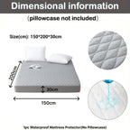 1pc Protector de Colchón Acolchado y Engrosado Impermeable - Funda de Colchón Ultra Suave y Cómoda, Adecuada para Dormitorios, Residencias, Decoración de Habitaciones, Habitaciones de Invitados y Hoteles (Excluyendo Fundas de Almohada)